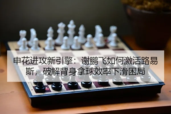 申花进攻新引擎：谢鹏飞如何激活路易斯，破解背身拿球效率下滑困局